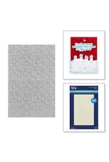 SPELLBINDERS SPELLBINDERS SIMON'S SNOW GLOBES COLLECTION GEO QUILT 3D EMBOSSING FOLDER