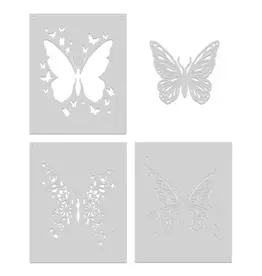 HERO ARTS HERO ARTS BUTTERFLIES LAYERING STENCIL SET