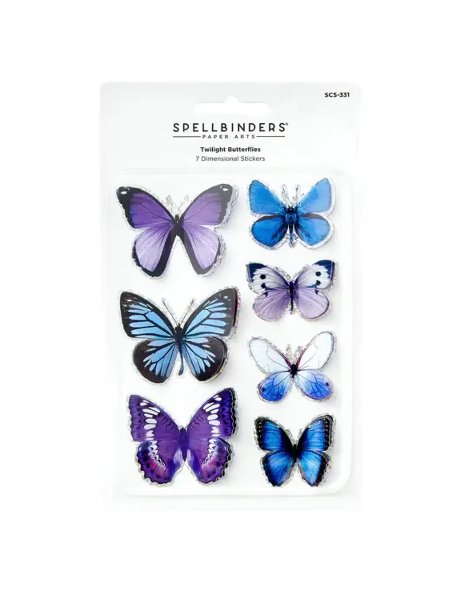 SPELLBINDERS SPELLBINDERS TIMELESS COLLECTION TWILIGHT BUTTERFLIES 3D BUTTERFLY STICKERS