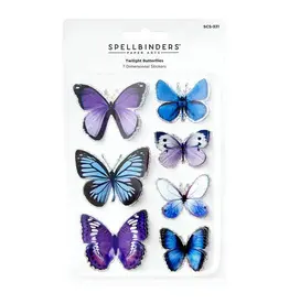 SPELLBINDERS SPELLBINDERS TIMELESS COLLECTION TWILIGHT BUTTERFLIES 3D BUTTERFLY STICKERS