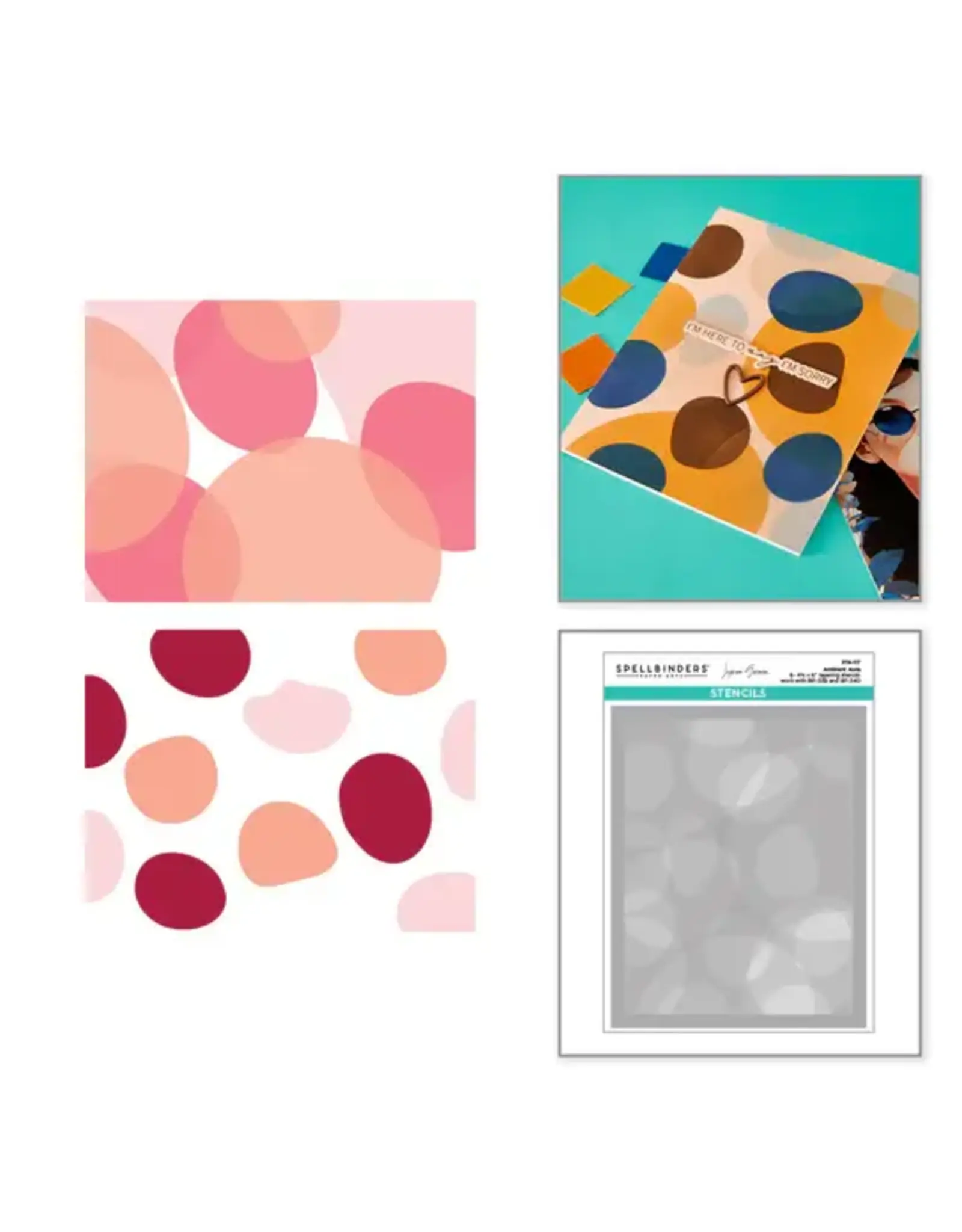 SPELLBINDERS SPELLBINDERS JAYCEE GASPAR AMBIENT AURA STENCIL SET