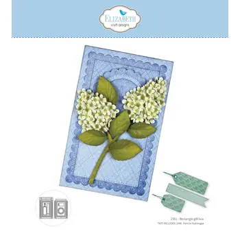 ELIZABETH CRAFT DESIGNS ELIZABETH CRAFT DESIGNS PAPER FLOWERS RECTANGLE GIFT BOX DIE SET
