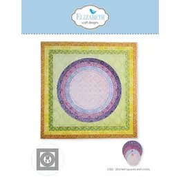 ELIZABETH CRAFT DESIGNS ELIZABETH CRAFT DESIGNS PAPER FLOWERS STITCHED SQUARES AND CIRCLES DIE SET