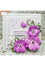 ELIZABETH CRAFT DESIGNS ELIZABETH CRAFT DESIGNS PAPER FLOWERS STITCHED SQUARES AND CIRCLES DIE SET
