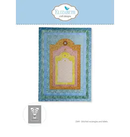 ELIZABETH CRAFT DESIGNS ELIZABETH CRAFT DESIGNS PAPER FLOWERS STITCHED RECTANGLES AND LABELS DIE SET