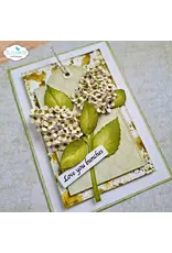 ELIZABETH CRAFT DESIGNS ELIZABETH CRAFT DESIGNS PAPER FLOWERS STITCHED RECTANGLES AND LABELS DIE SET