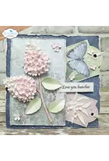 ELIZABETH CRAFT DESIGNS ELIZABETH CRAFT DESIGNS PAPER FLOWERS STITCHED RECTANGLES AND LABELS DIE SET