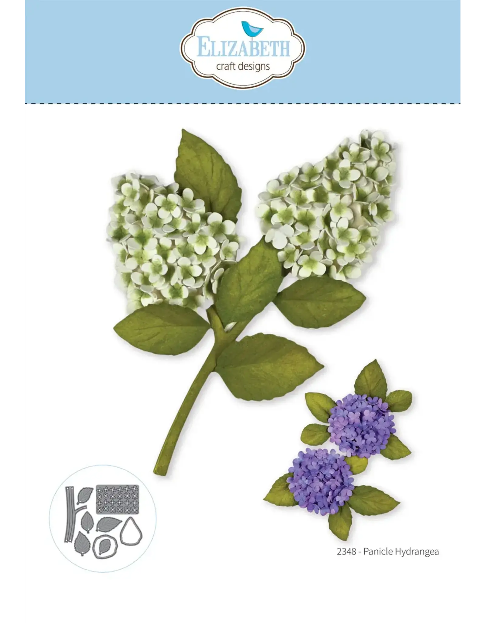 ELIZABETH CRAFT DESIGNS ELIZABETH CRAFT DESIGNS PAPER FLOWERS PANICLE HYDRANGEA DIE SET