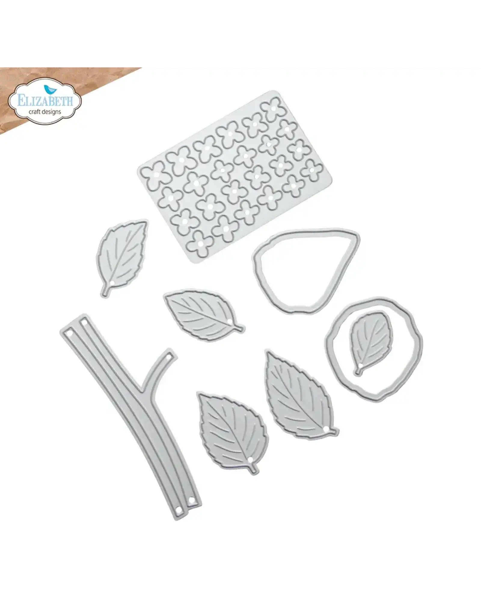 ELIZABETH CRAFT DESIGNS ELIZABETH CRAFT DESIGNS PAPER FLOWERS PANICLE HYDRANGEA DIE SET