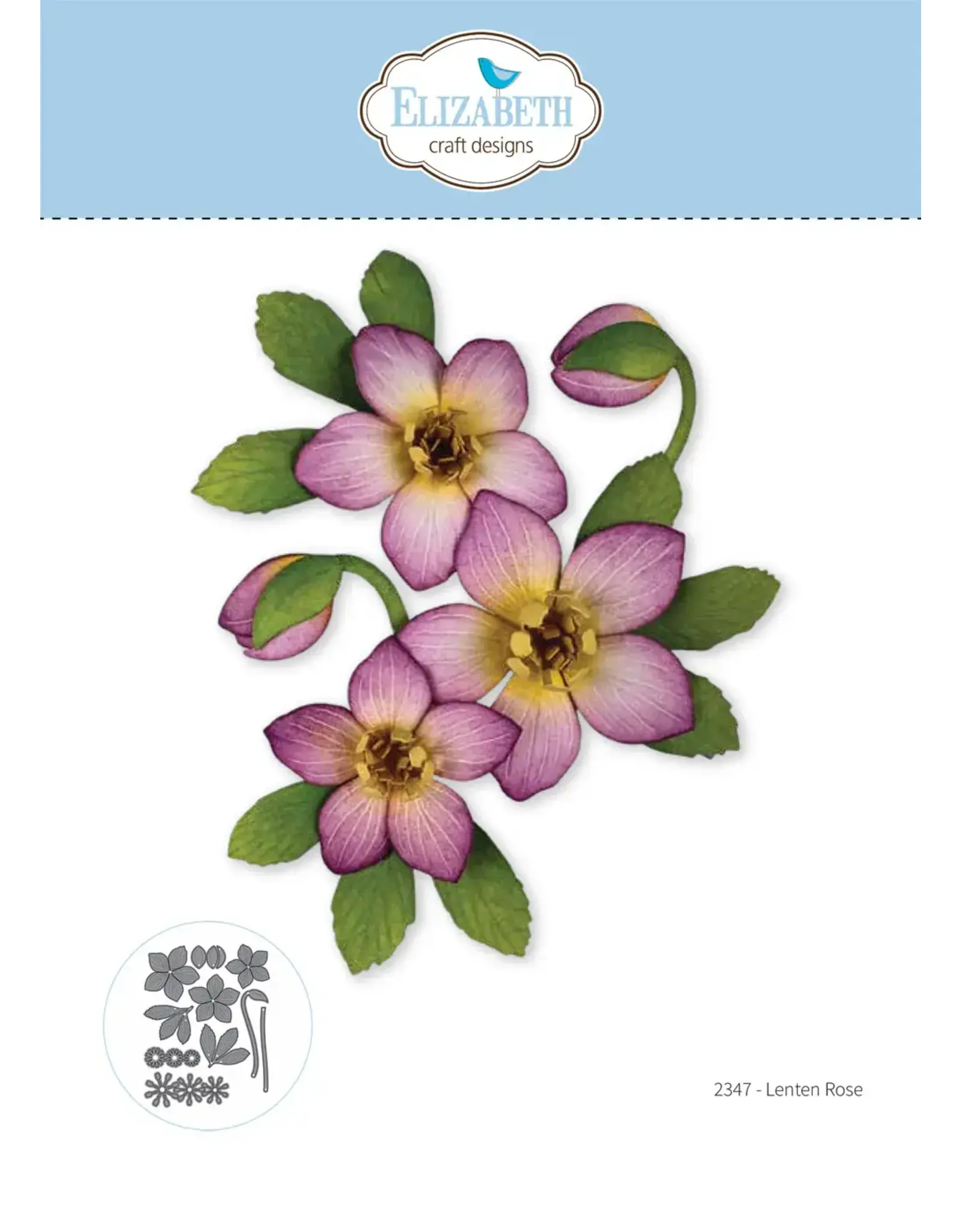 ELIZABETH CRAFT DESIGNS ELIZABETH CRAFT DESIGNS PAPER FLOWERS LENTEN ROSE DIE SET