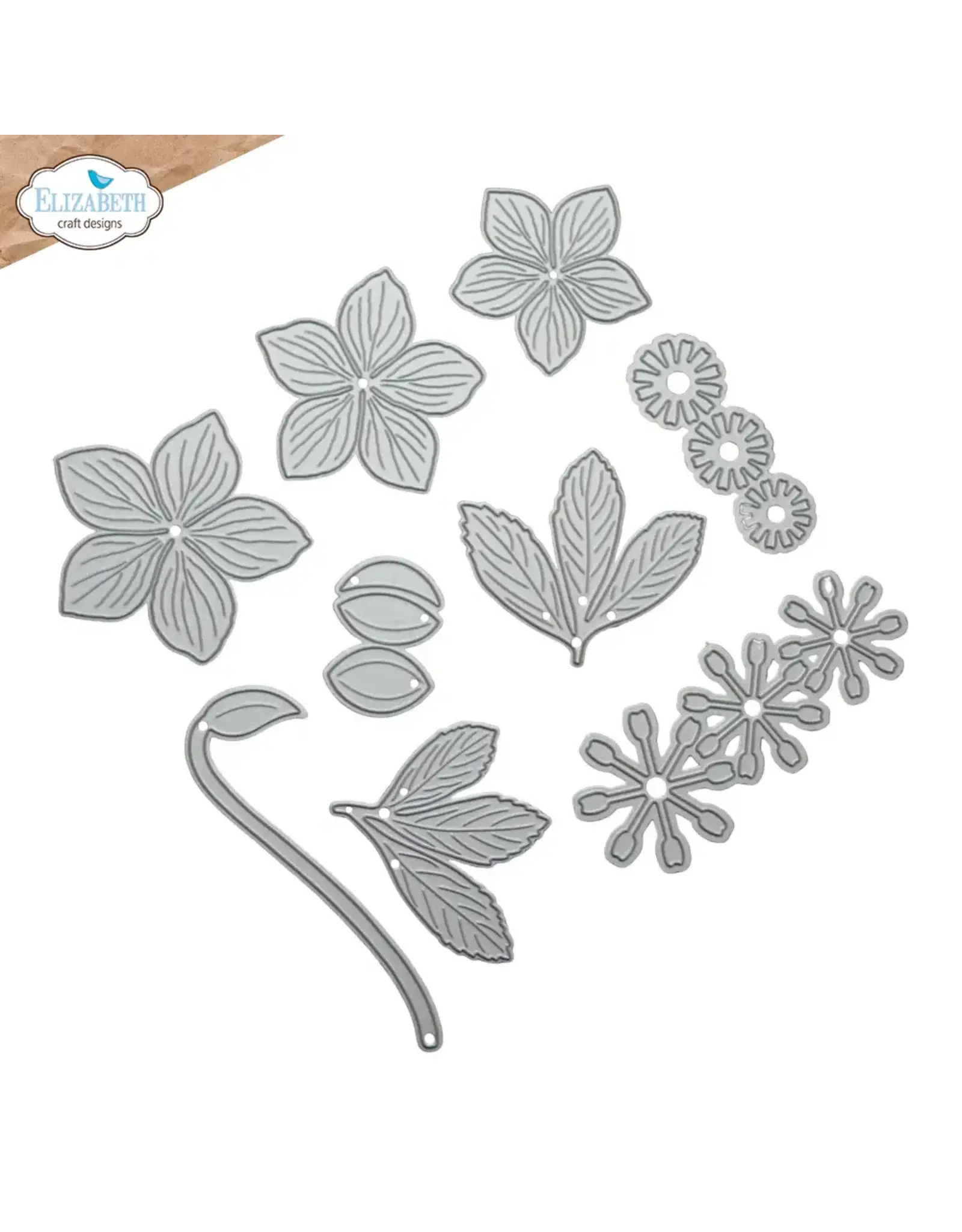 ELIZABETH CRAFT DESIGNS ELIZABETH CRAFT DESIGNS PAPER FLOWERS LENTEN ROSE DIE SET