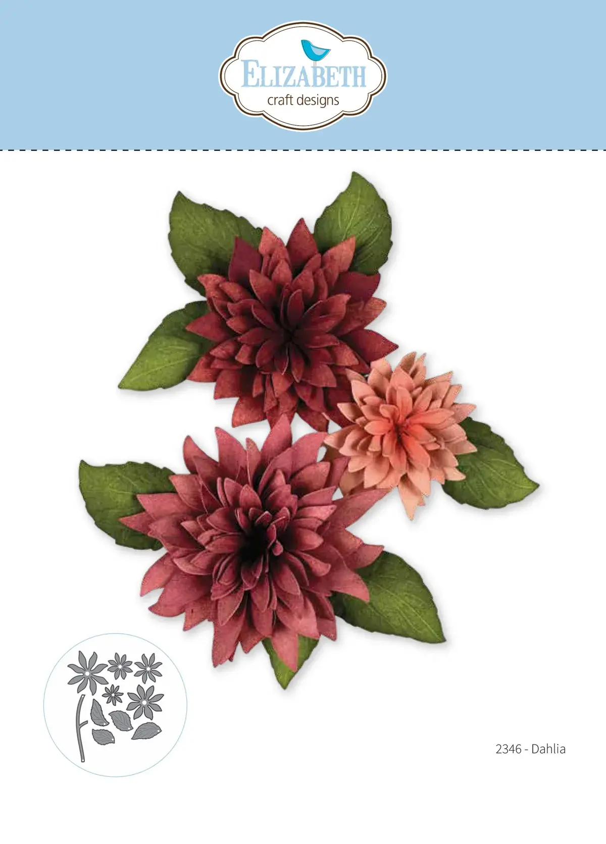 ELIZABETH CRAFT DESIGNS ELIZABETH CRAFT DESIGNS PAPER FLOWERS DAHLIA DIE SET