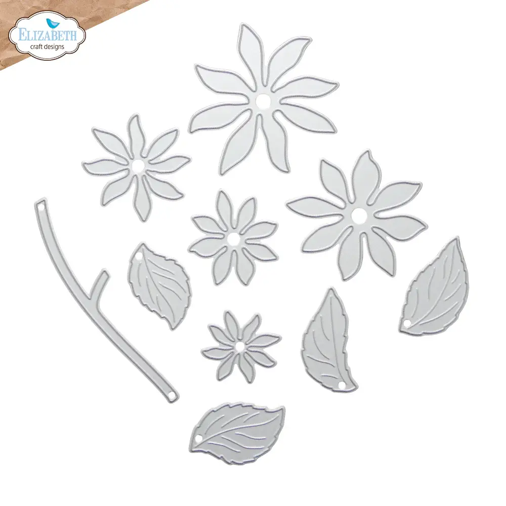 ELIZABETH CRAFT DESIGNS ELIZABETH CRAFT DESIGNS PAPER FLOWERS DAHLIA DIE SET