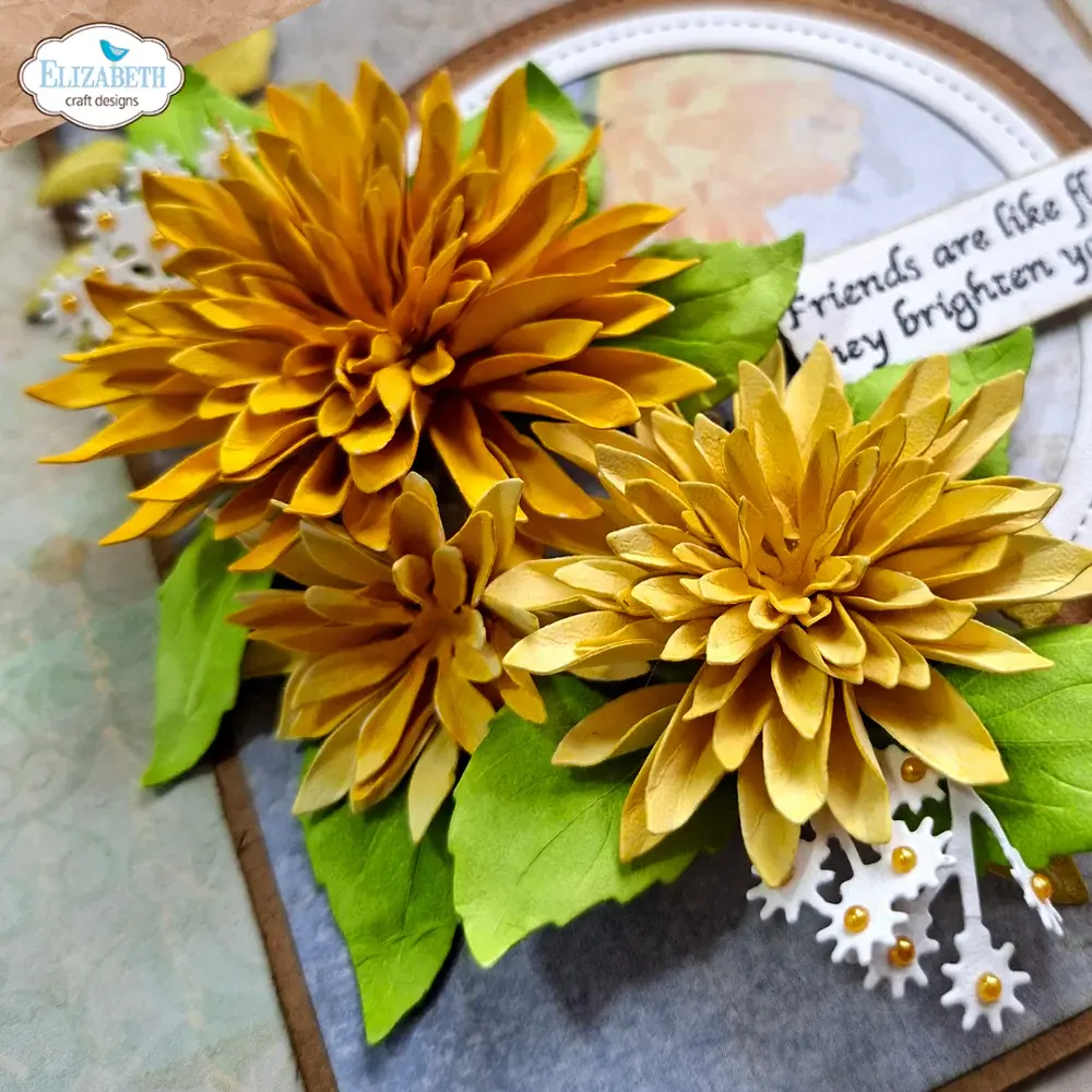 ELIZABETH CRAFT DESIGNS ELIZABETH CRAFT DESIGNS PAPER FLOWERS DAHLIA DIE SET