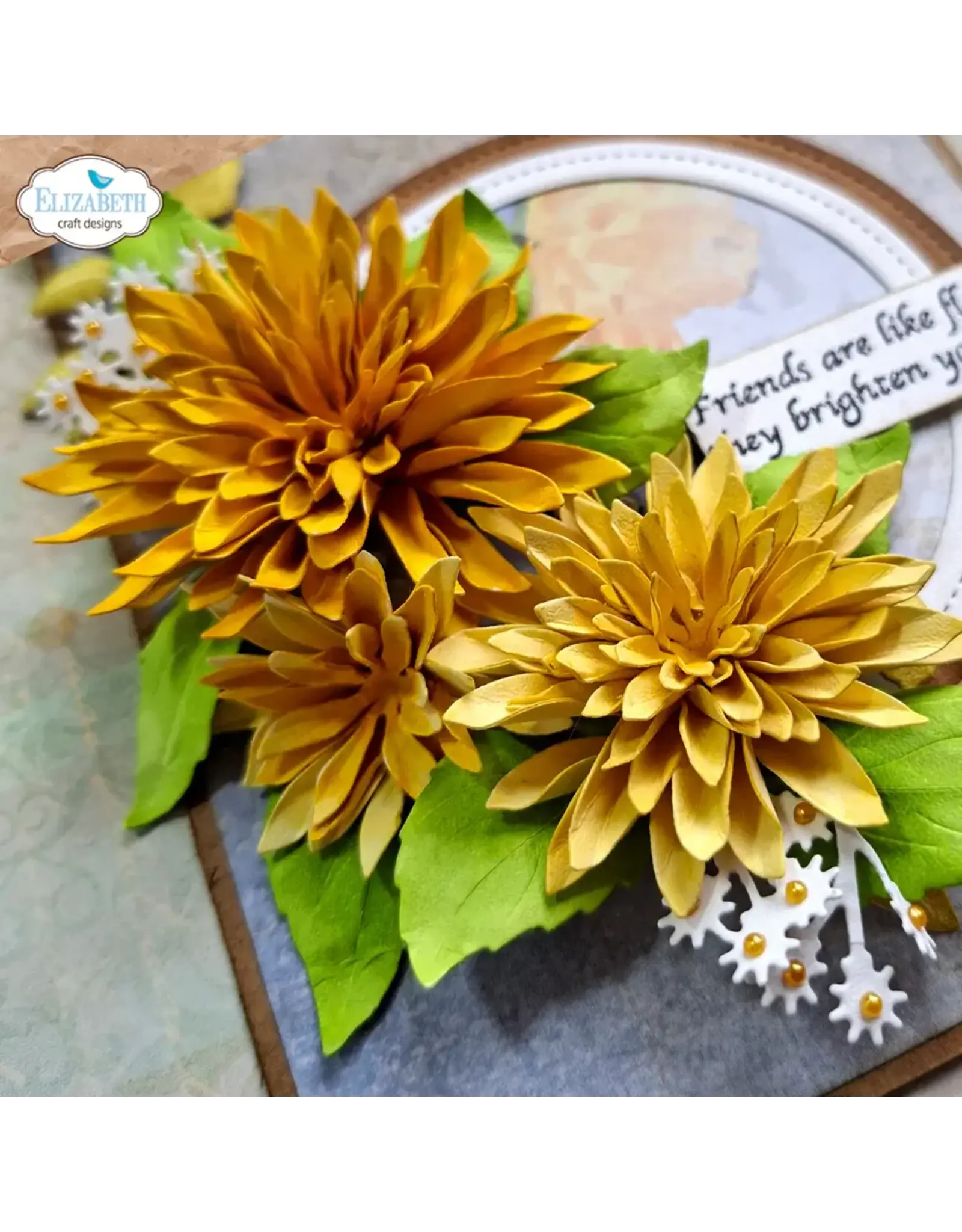 ELIZABETH CRAFT DESIGNS ELIZABETH CRAFT DESIGNS PAPER FLOWERS DAHLIA DIE SET