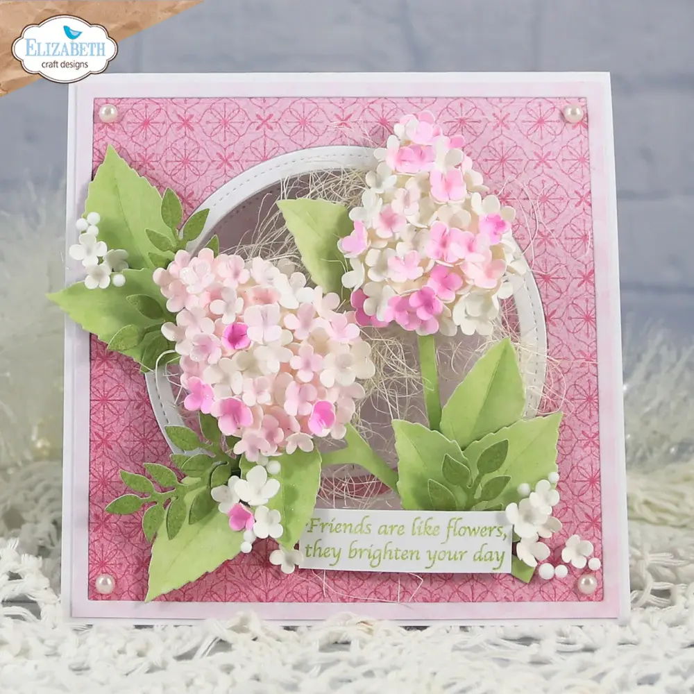 ELIZABETH CRAFT DESIGNS ELIZABETH CRAFT DESIGNS PAPER FLOWERS BLOOM SENTIMENTS CLEAR STAMP SET