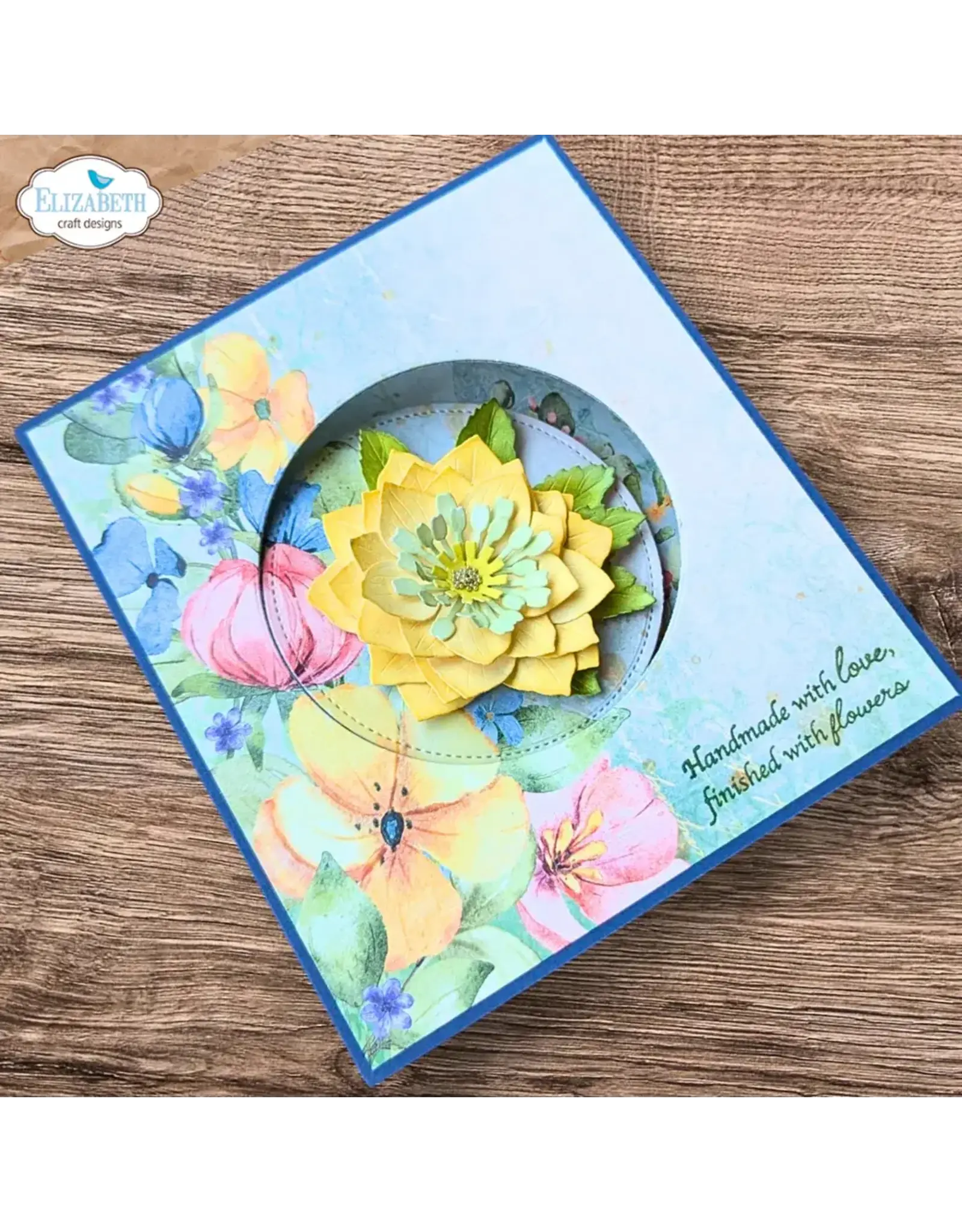 ELIZABETH CRAFT DESIGNS ELIZABETH CRAFT DESIGNS PAPER FLOWERS BLOOM SENTIMENTS CLEAR STAMP SET