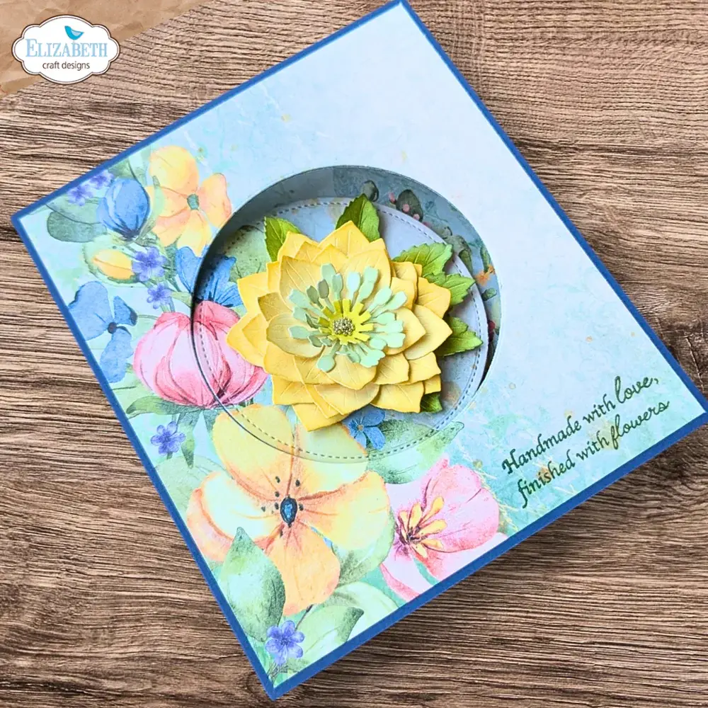 ELIZABETH CRAFT DESIGNS ELIZABETH CRAFT DESIGNS PAPER FLOWERS BLOOM SENTIMENTS CLEAR STAMP SET
