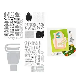 HERO ARTS HERO ARTS TOTE-ALLY AWESOME CLEAR STAMP AND DIE BUNDLE