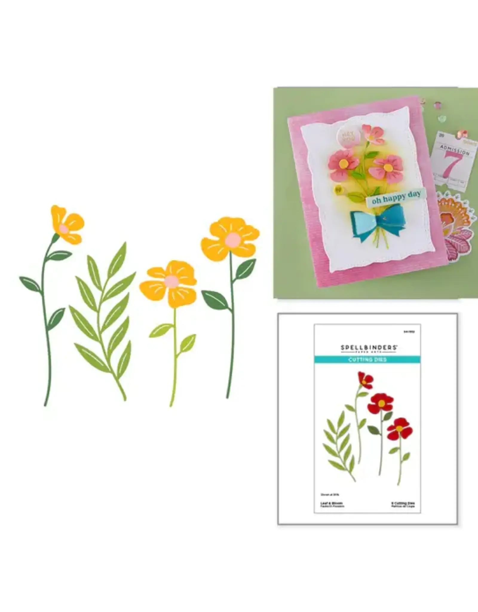 SPELLBINDERS SPELLBINDERS LEAF & BLOOM ETCHED DIE SET