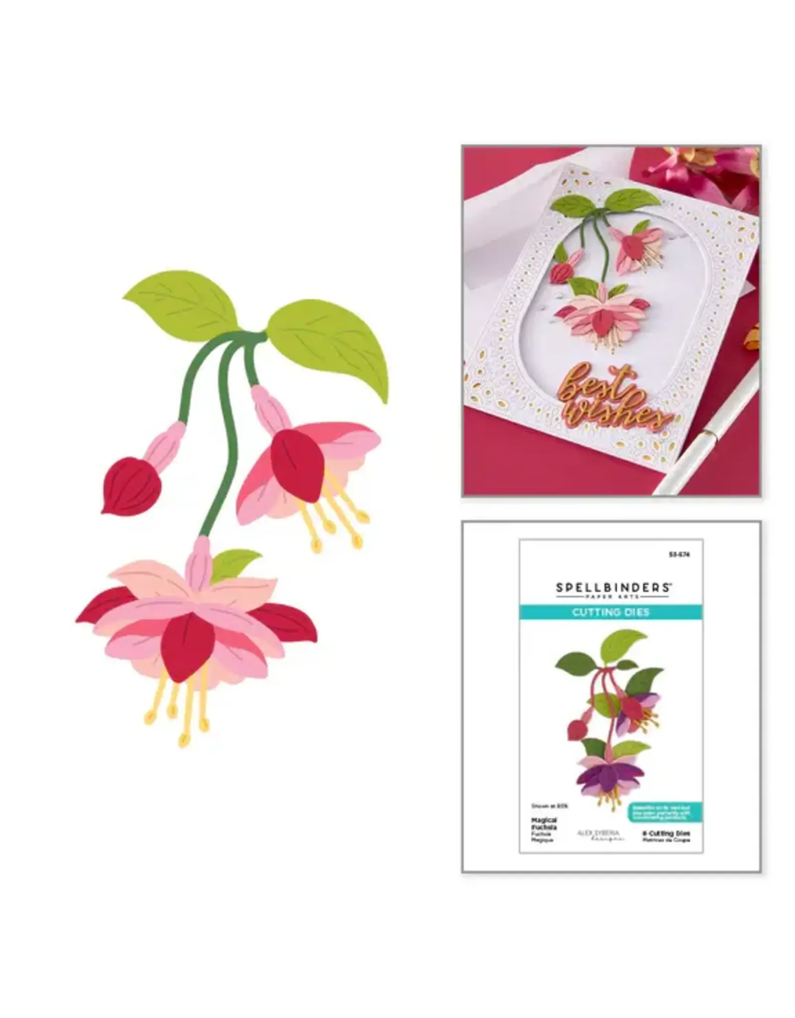 SPELLBINDERS SPELLBINDERS ALEX SYBERIA MAGICAL FUCHSIA ETCHED DIE SET