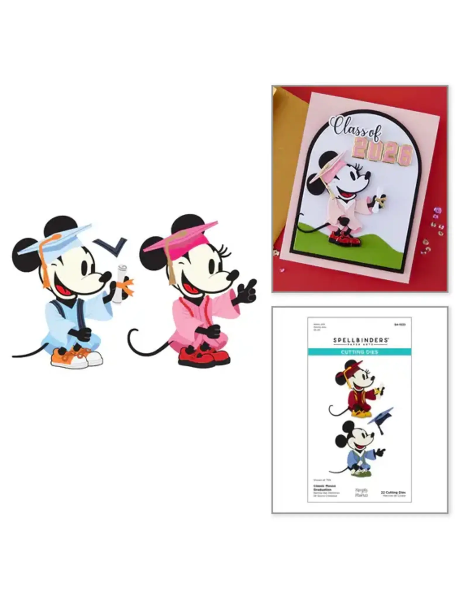 SPELLBINDERS SPELLBINDERS CLASSIC MOUSE GRADUATION ETCHED DIE SET