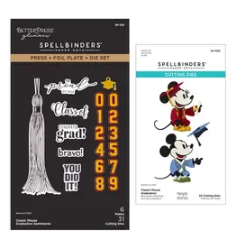 SPELLBINDERS SPELLBINDERS CLASSIC MOUSE GRADUATION I WANT IT ALL BUNDLE