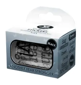 STUDIOLIGHT STUDIOLIGHT ESSENTIALS COLLECTION ANOTHER YEAR STRONGER BLACK STICKERS 5 METERS