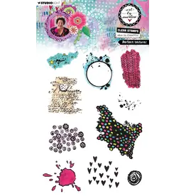 STUDIOLIGHT STUDIOLIGHT ART BY MARLENE PERFECT TEXTURES CLEAR STAMP SET