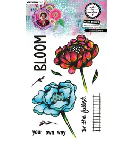 STUDIOLIGHT STUDIOLIGHT ART BY MARLENE IN FULL BLOOM CLEAR STAMP SET