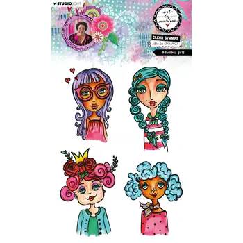 STUDIOLIGHT STUDIOLIGHT ART BY MARLENE FABULOUS GIRLS CLEAR STAMP SET