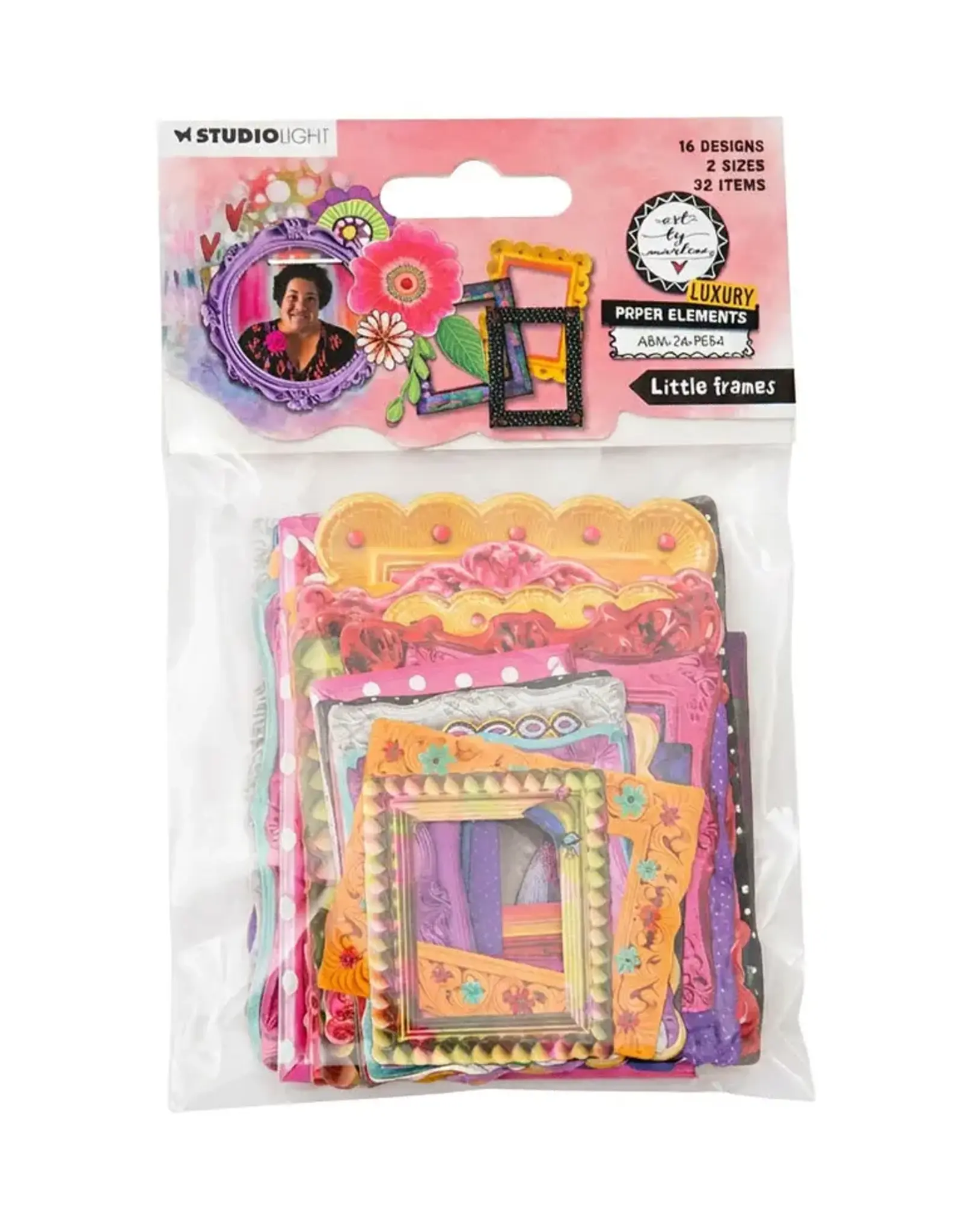 STUDIOLIGHT STUDIOLIGHT ART BY MARLENE LITTLE FRAMES PAPER ELEMENTS DIE-CUT 32/PK