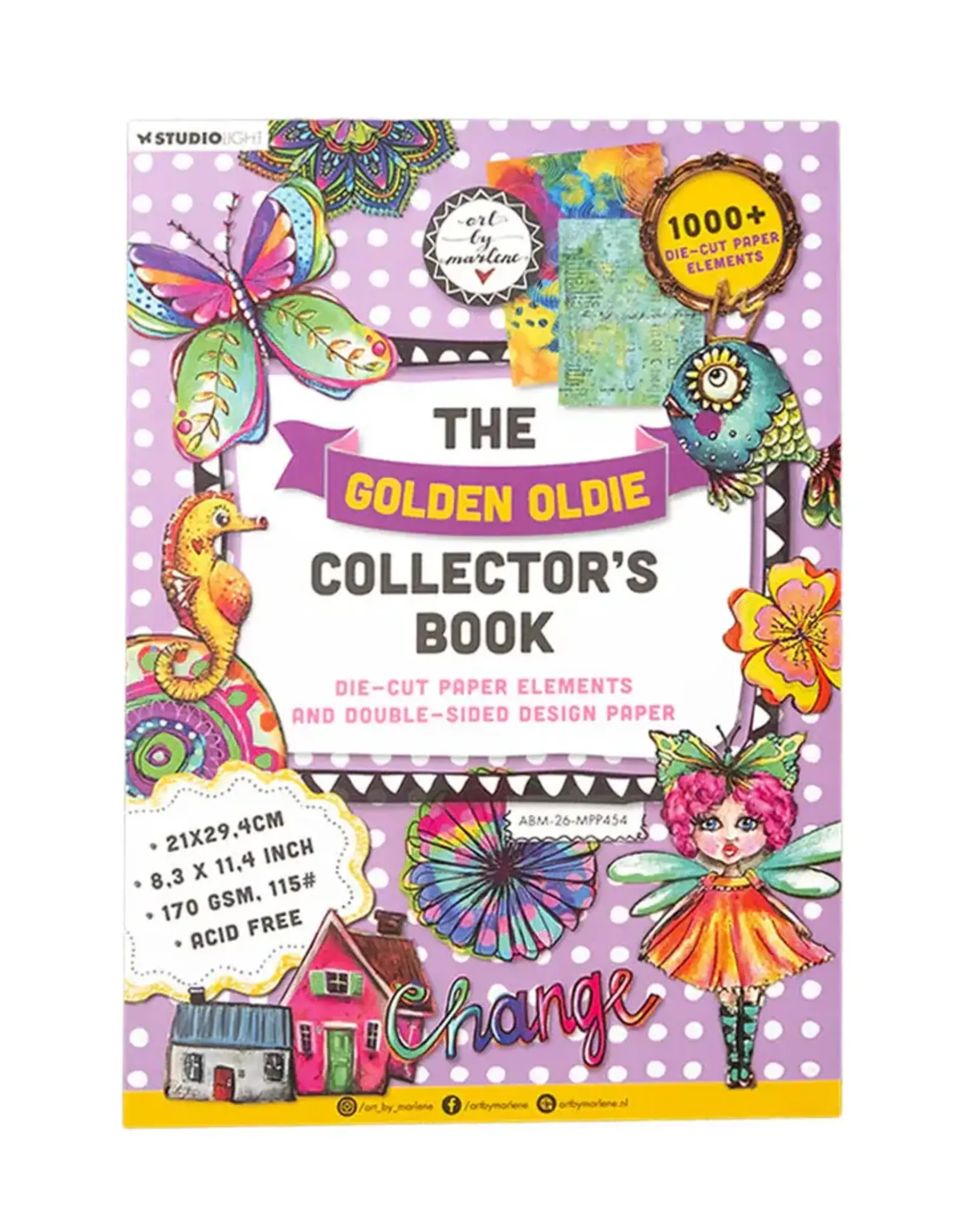 STUDIOLIGHT STUDIOLIGHT ART BY MARLENE GOLDEN OLDIE MIXED PAPER PAD