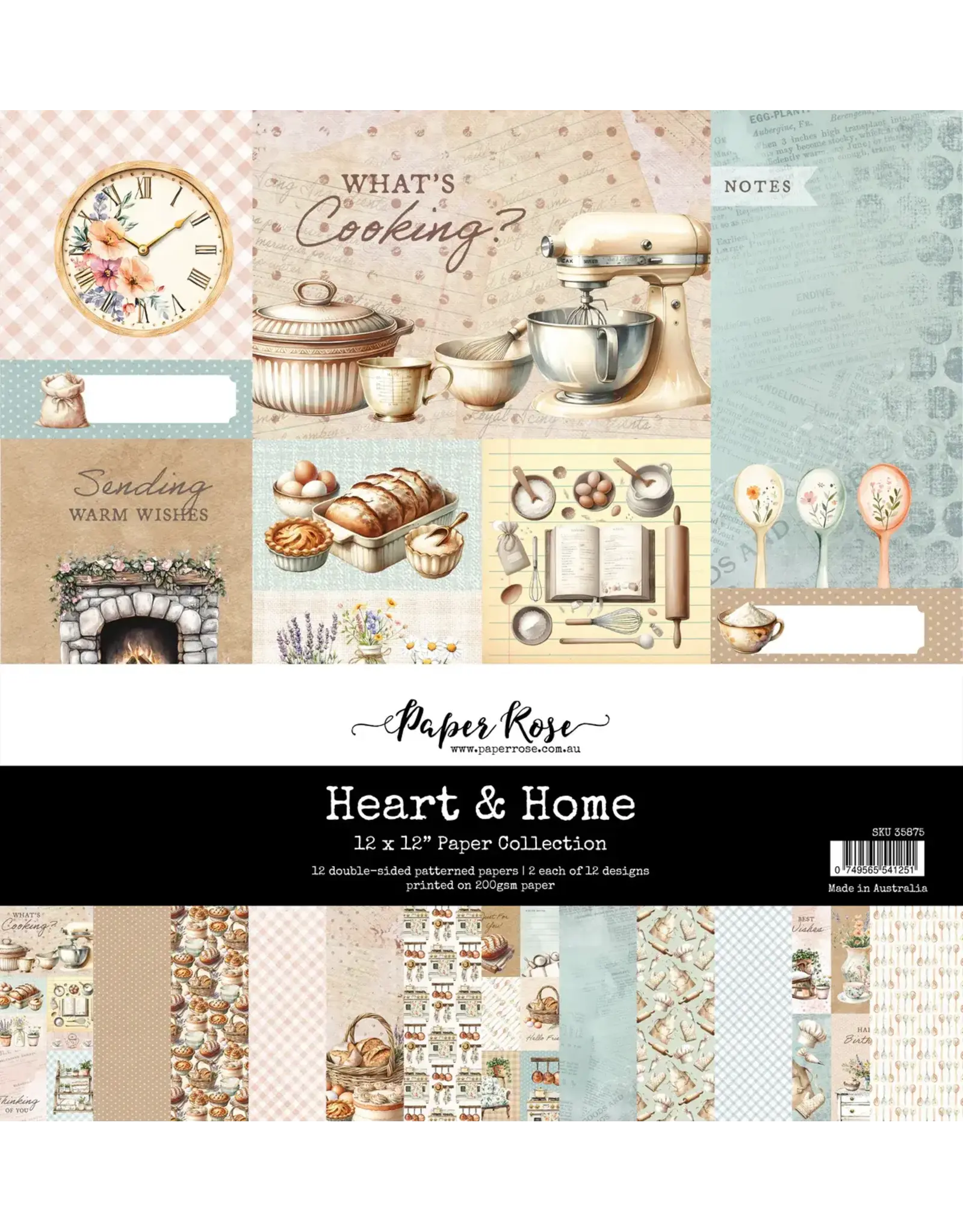 PAPER ROSE PAPER ROSE HEART & HOME 12x12 PAPER COLLECTION