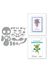 SPELLBINDERS SPELLBINDERS DANCIN' BIRTHDAY DRAGON DIE SET