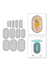 SPELLBINDERS SPELLBINDERS SUMMER COLLECTION ESSENTIAL MODERN OVALS ETCHED DIE SET
