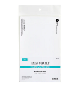 SPELLBINDERS SPELLBINDERS MYLAR SHIM (F) WHITE 2/PK
