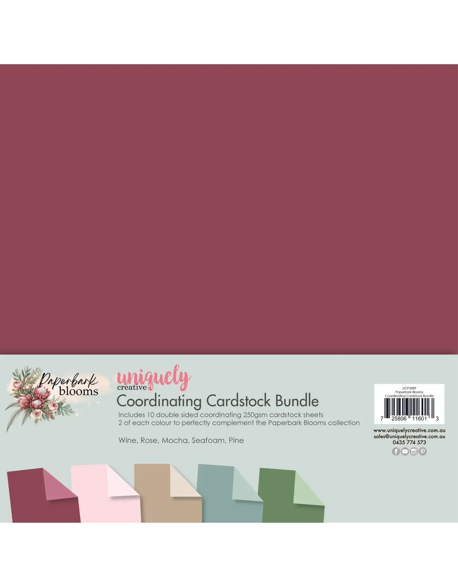 UNIQUELY CREATIVE UNIQUELY CREATIVE PAPERBARK BLOOMS 12x12 CARDSTOCK BUNDLE