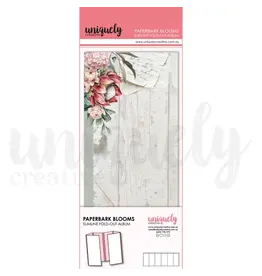 UNIQUELY CREATIVE UNIQUELY CREATIVE PAPERBARK BLOOMS SLIMLINE FOLD-OUT ALBUM