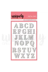 UNIQUELY CREATIVE UNIQUELY CREATIVE SERIF UPPERCASE ALPHA DIE SET