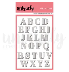 UNIQUELY CREATIVE UNIQUELY CREATIVE SERIF UPPERCASE ALPHA DIE SET