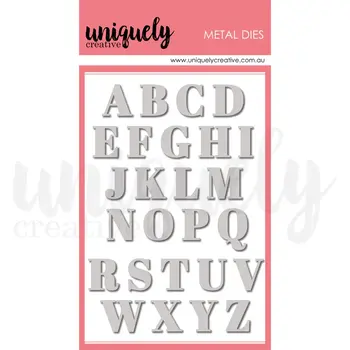 UNIQUELY CREATIVE UNIQUELY CREATIVE SERIF UPPERCASE ALPHA DIE SET