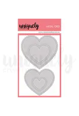 UNIQUELY CREATIVE UNIQUELY CREATIVE STITCHED NESTING & SCALLOPED HEARTS DIE SET