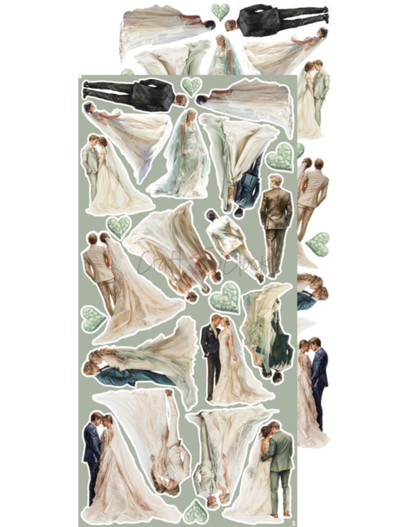 CRAFT O'CLOCK CRAFT O'CLOCK LIFETIME LOVING YOU EXTRAS SET-MIX 6x12 COLLECTION PACK 18 SHEETS