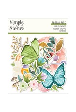 SIMPLE STORIES SIMPLE STORIES SIMPLE VINTAGE FLOWER SHOPPE FLORALS BITS & PIECES 46/PK