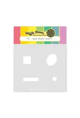 WAFFLE FLOWER WAFFLE FLOWER POSTAGE COLLAGE INNER BLOCKS STENCIL