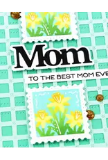 WAFFLE FLOWER WAFFLE FLOWER SQUARE POSTAGE DIE