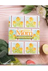 WAFFLE FLOWER WAFFLE FLOWER SQUARE POSTAGE DAFFODIL STENCIL