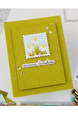 WAFFLE FLOWER WAFFLE FLOWER SQUARE POSTAGE DAFFODIL STENCIL