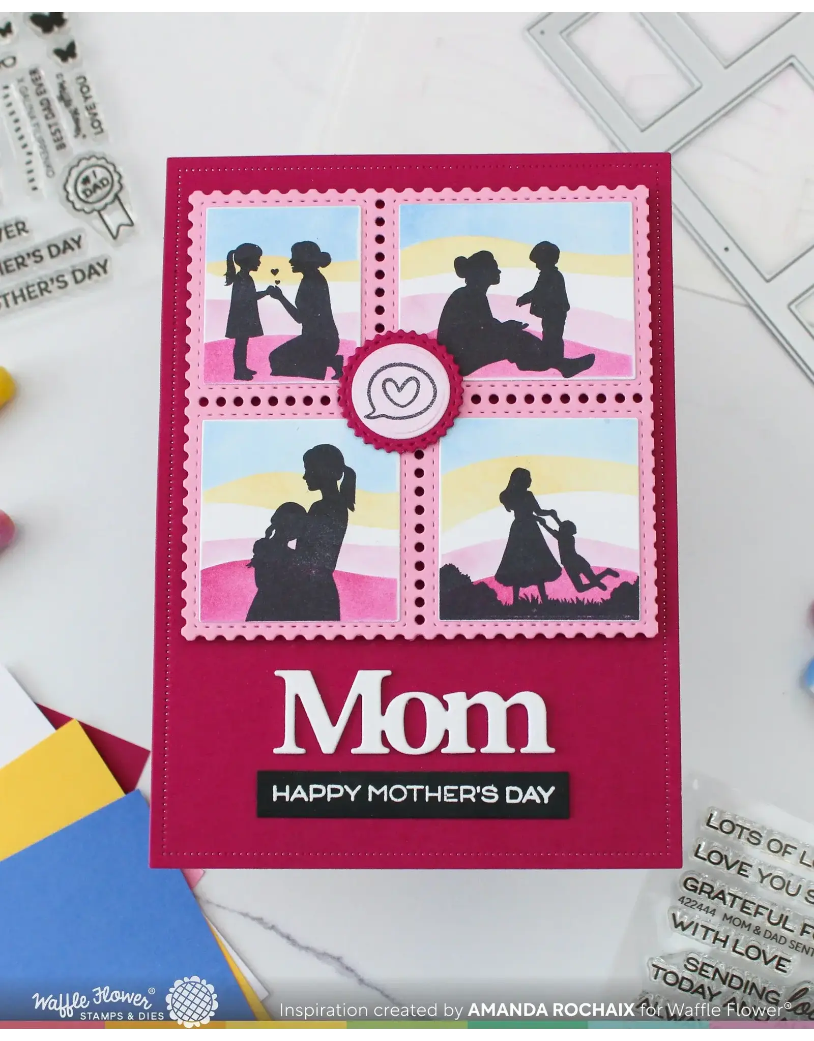 WAFFLE FLOWER WAFFLE FLOWER PRINT MOM WORD DIE SET